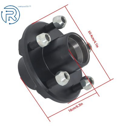 Set of 4 Trailer Hub Bearing Kit for 2000 lbs Spindle (1", 1-1/16") 5 Lug