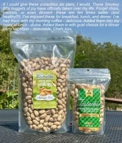 2LB Bag of Wood Fire Roasted Pistachios - Original Flavor