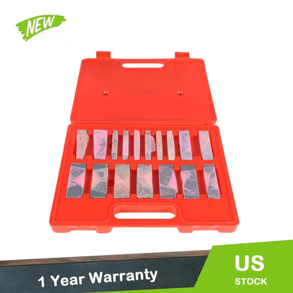 Set of 17 Angle Blocks for Precision Machining (0.0003 inch, 1/4 to 45 Degree)