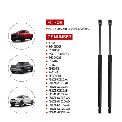 2Pcs Hood Lift Supports Shocks Struts for Ford F-250 F-350 F-450 (2017–2021)