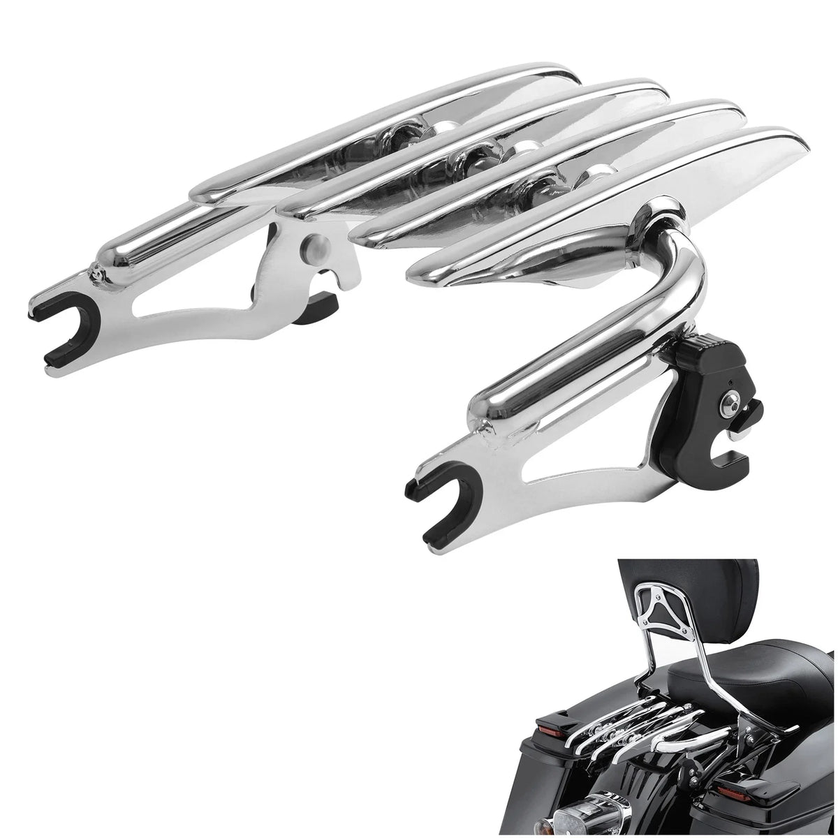 Stealth Luggage Rack for Harley CVO Street Road Glide Ultra (2009–2024) Chrome