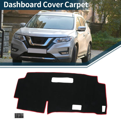 Dashboard Cover Mat for Nissan Serena C28 (2015–2024) Black Red Set