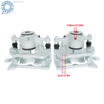 Set of 2 Rear Left & Right Brake Calipers w/Bracket for Audi Q5 (2013–2017)