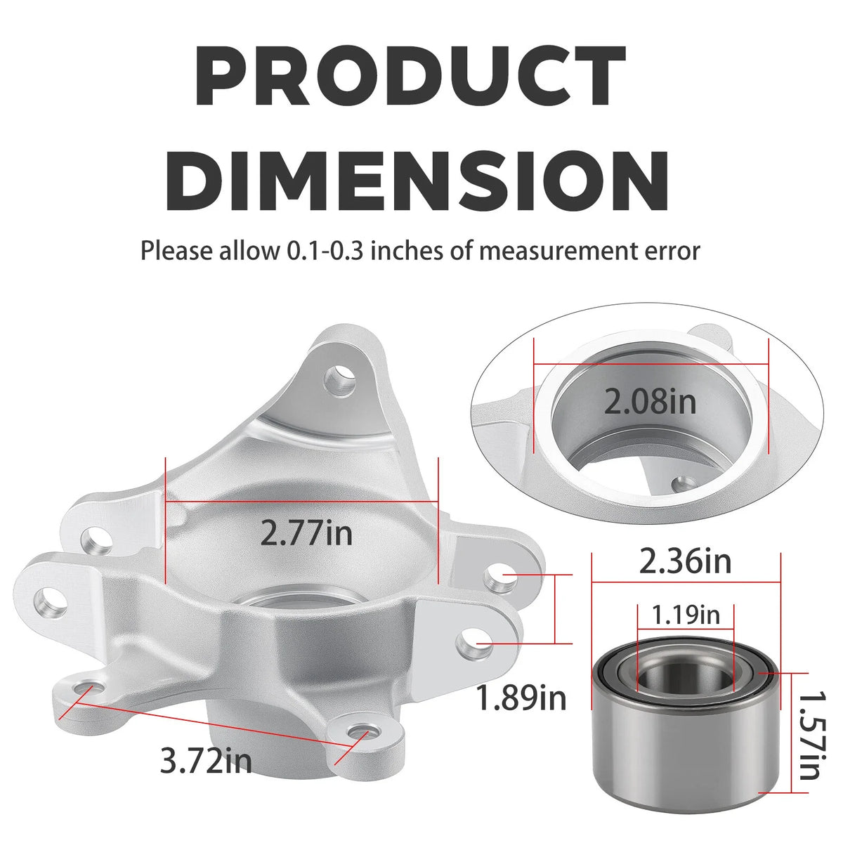 Rear Right Wheel Axle Knuckle & Bearing for Can-Am Maverick Max 1000R (2013–2023) 705501731