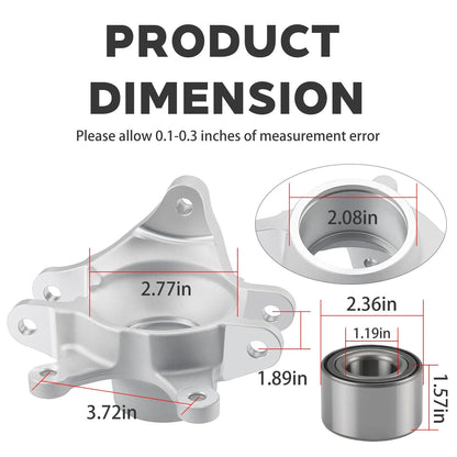 Rear Right Wheel Axle Knuckle & Bearing for Can-Am Maverick Max 1000R (2013–2023) 705501731