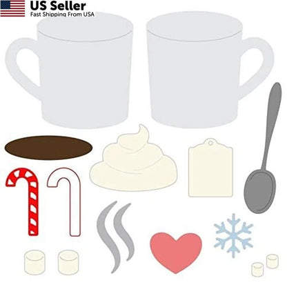 Mugs Kisses Metal Die Cuts for Card Paper (No Year Range)