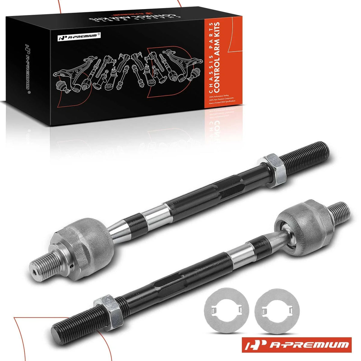 2X Inner Steering Tie Rod End for Hyundai Tucson (2005–2009) Kia Sportage