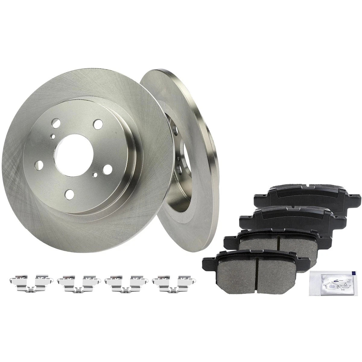 2X Brake Disc and Pad Kits Rear for Scion tC (2011–2016) 18054042, R31567, 12144179