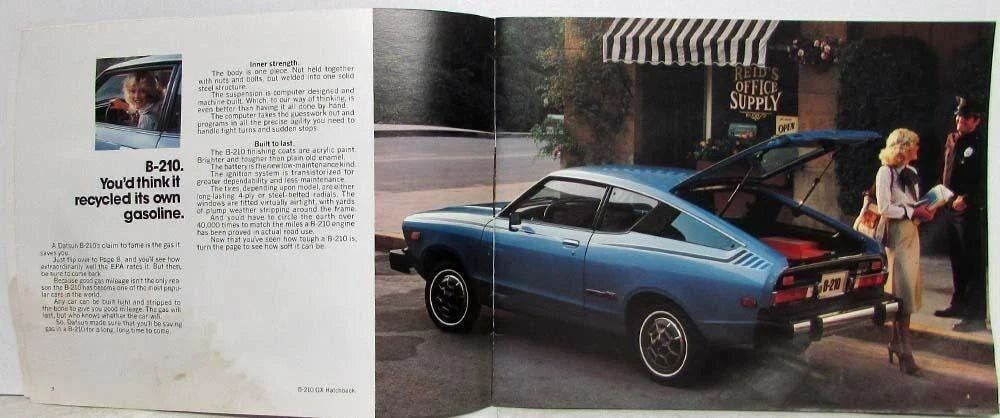 Datsun Full Line Sales Brochure for 280-Z B210 F-10 510 200SX 810 Pickup (1978)