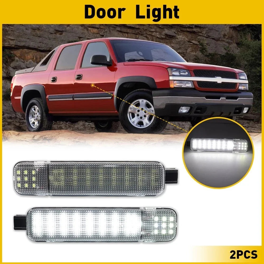 2X LED Door Courtesy Light for Chevy Silverado GMC Sierra Suburban Tahoe Yukon
