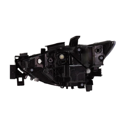 Passenger Side Headlight for Mazda CX-5 (2017–2021) | KLX-KSI-6360367-CL360A50, MA2503151, LED Clear Lens Black/Chrome