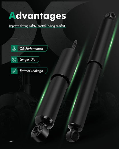 Set of 2 Front Rear Shocks Struts Assembly for Nissan Frontier D21 (1986–1997)