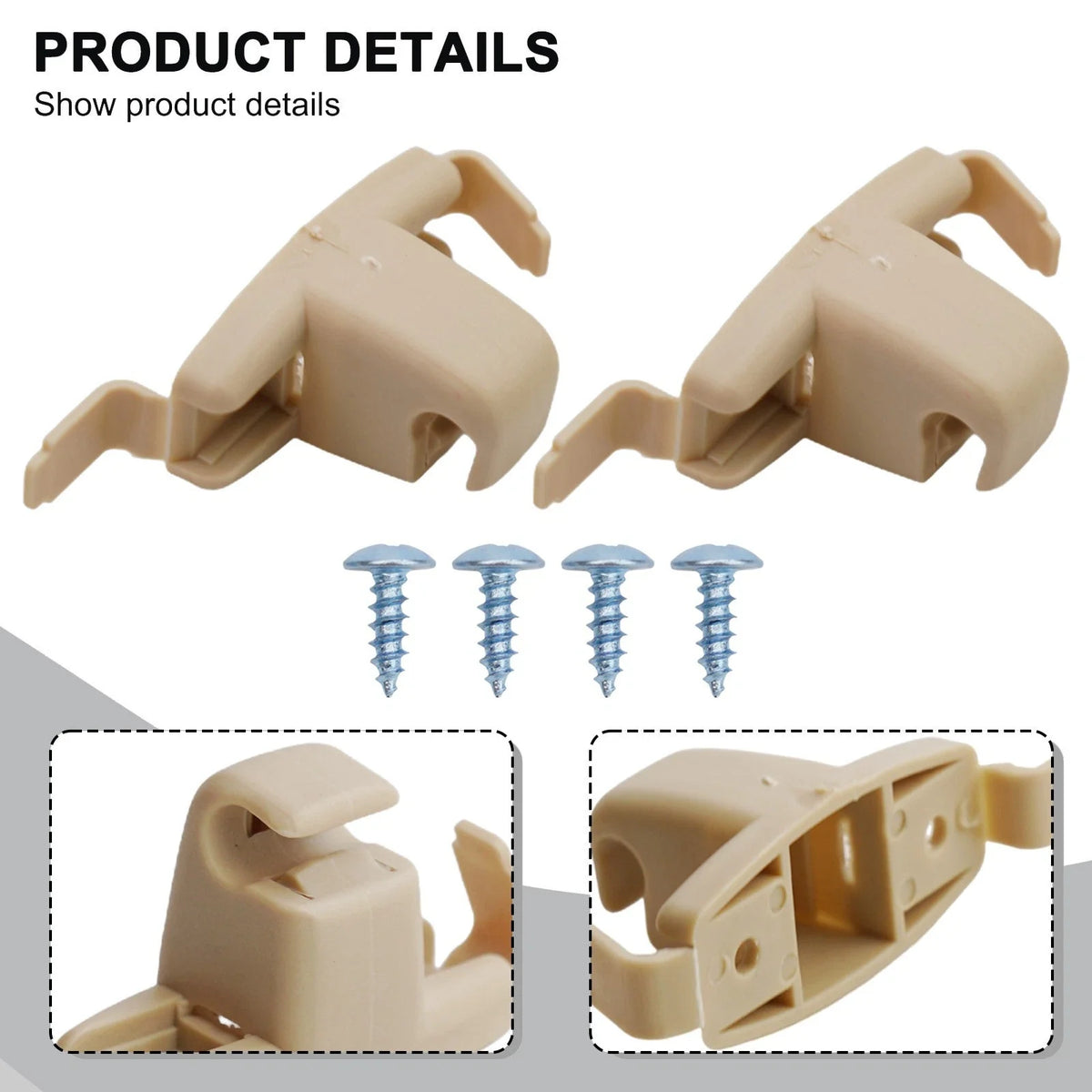 2X Sun Visor Clips Bracket Holder for Ford F-250 F-350 (1999–2006)