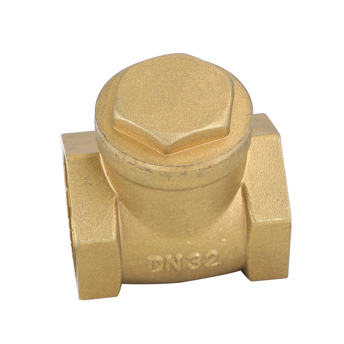 1-1/4" Brass Swing Check Valve for NPT Threaded Plumbing Fitting (I012-A039)