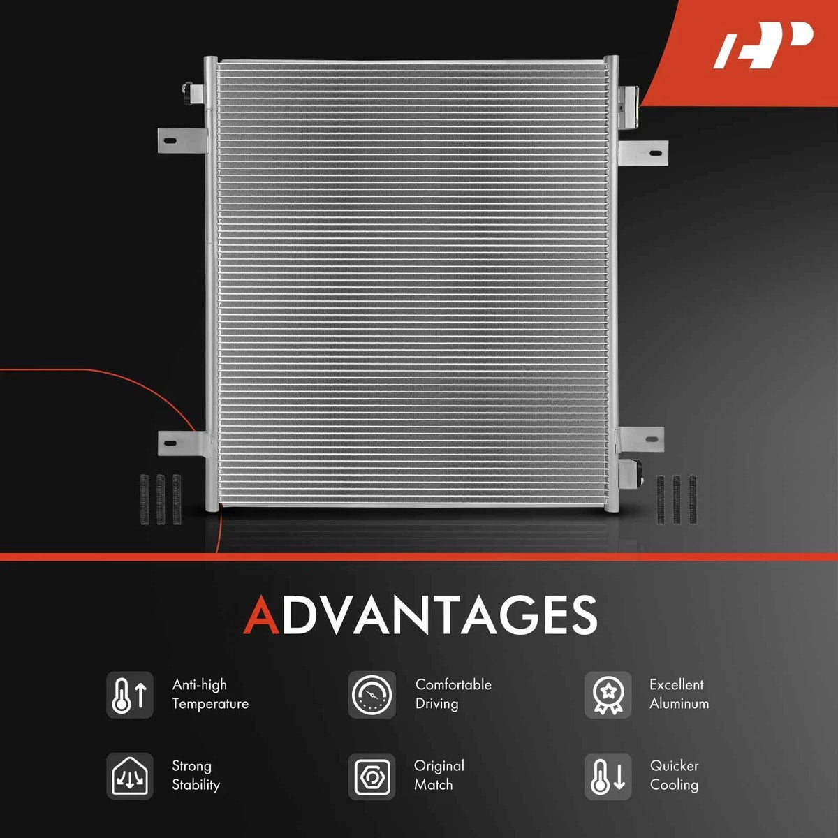 A/C Condenser for Infiniti QX80, Nissan Armada (2020–2022)
