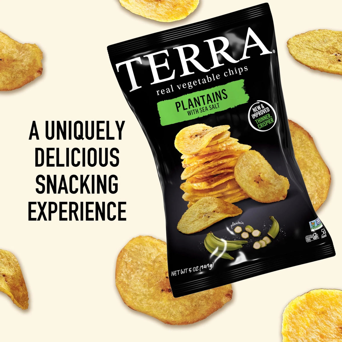 Terra Plantains Sea Salt Vegetable Chips 5 oz (Pack of 1)