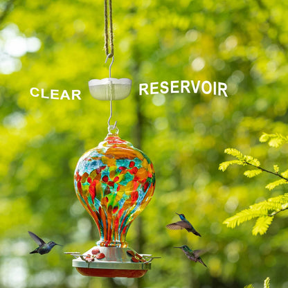 4X Ant Moat for Hummingbird Feeders (6 OZ) Vintage Style Clear