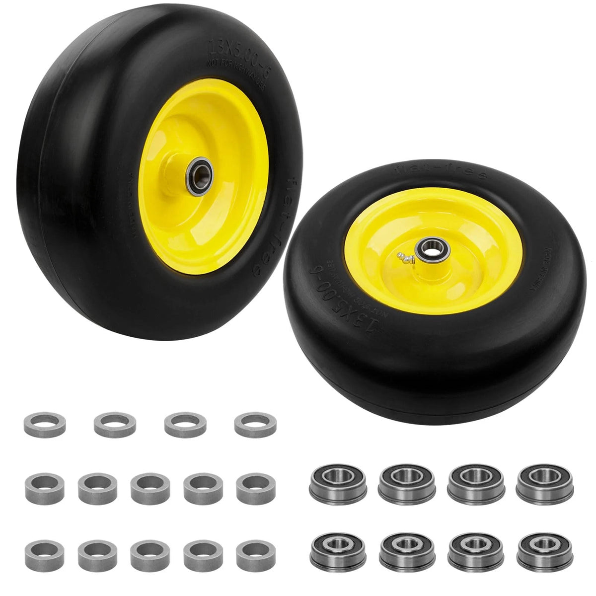 Flat-Free Lawn Mower Tire 13x5.00-6 for Lawn Mowers