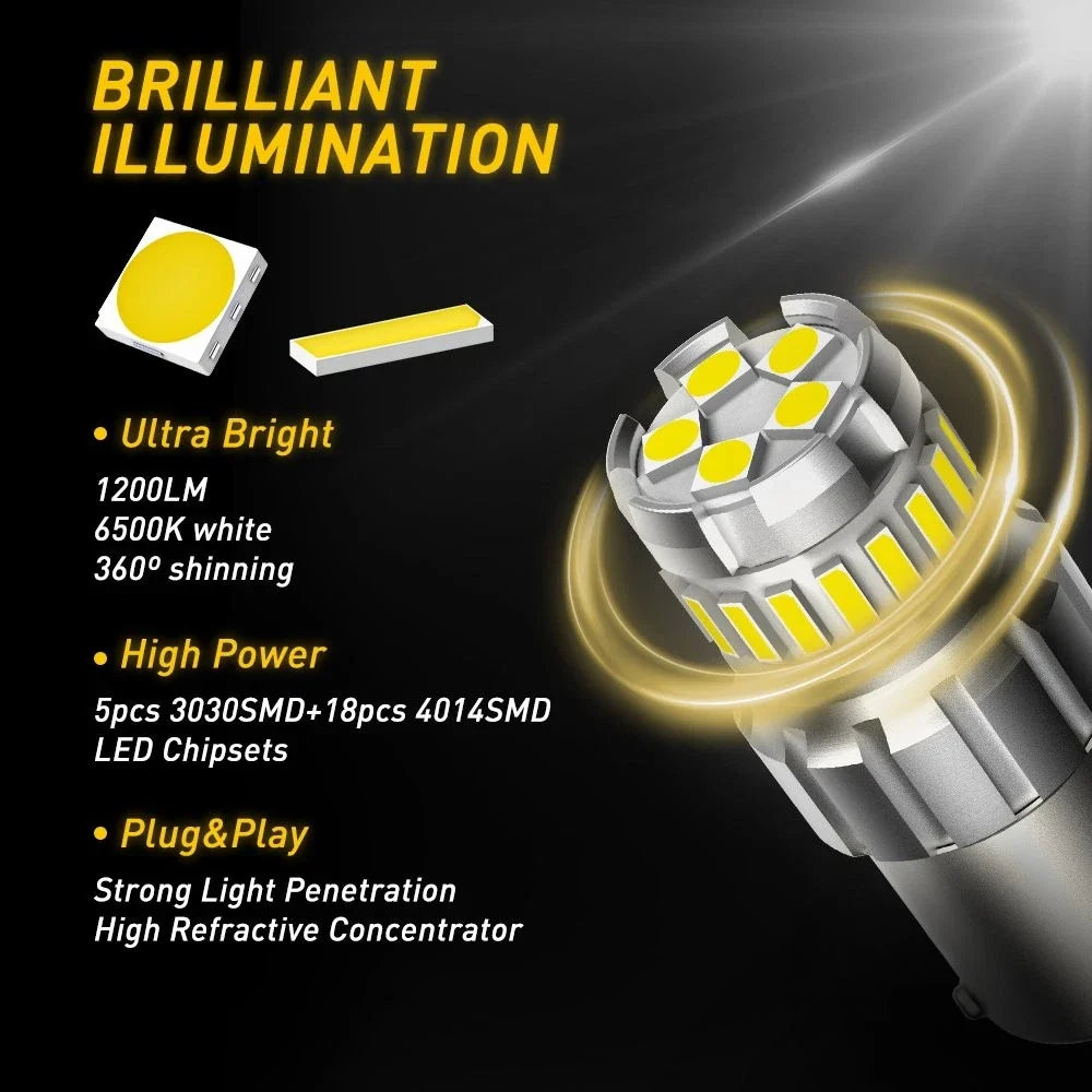 Set of 4 1156 23-SMD LED Interior Light Bulbs for RV Trailer
