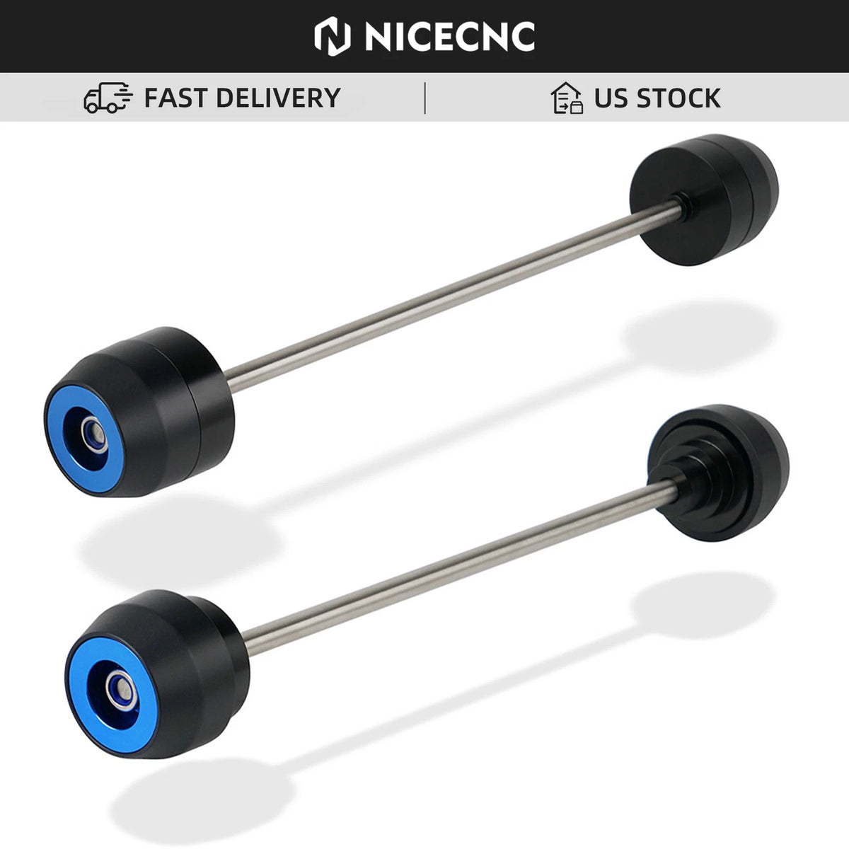 Front Rear Axle Sliders for Suzuki DRZ400SM (2005–2024)