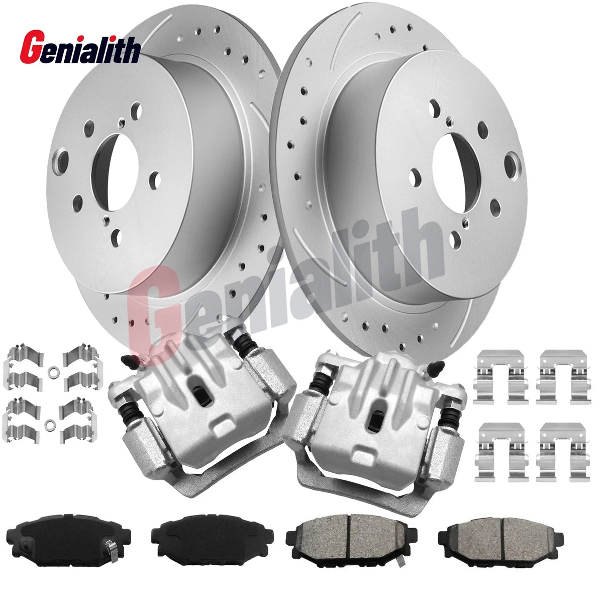 Rear Disc Brake Rotor & Pads + Brake Caliper for Subaru Forester (2014–2018)