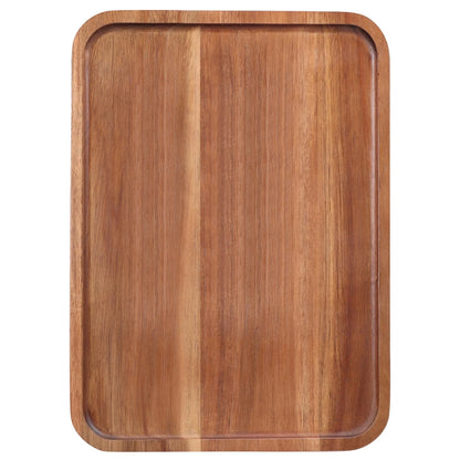 Set of 2 Wooden Charcuterie Boards 14" x 10" x 0.8"