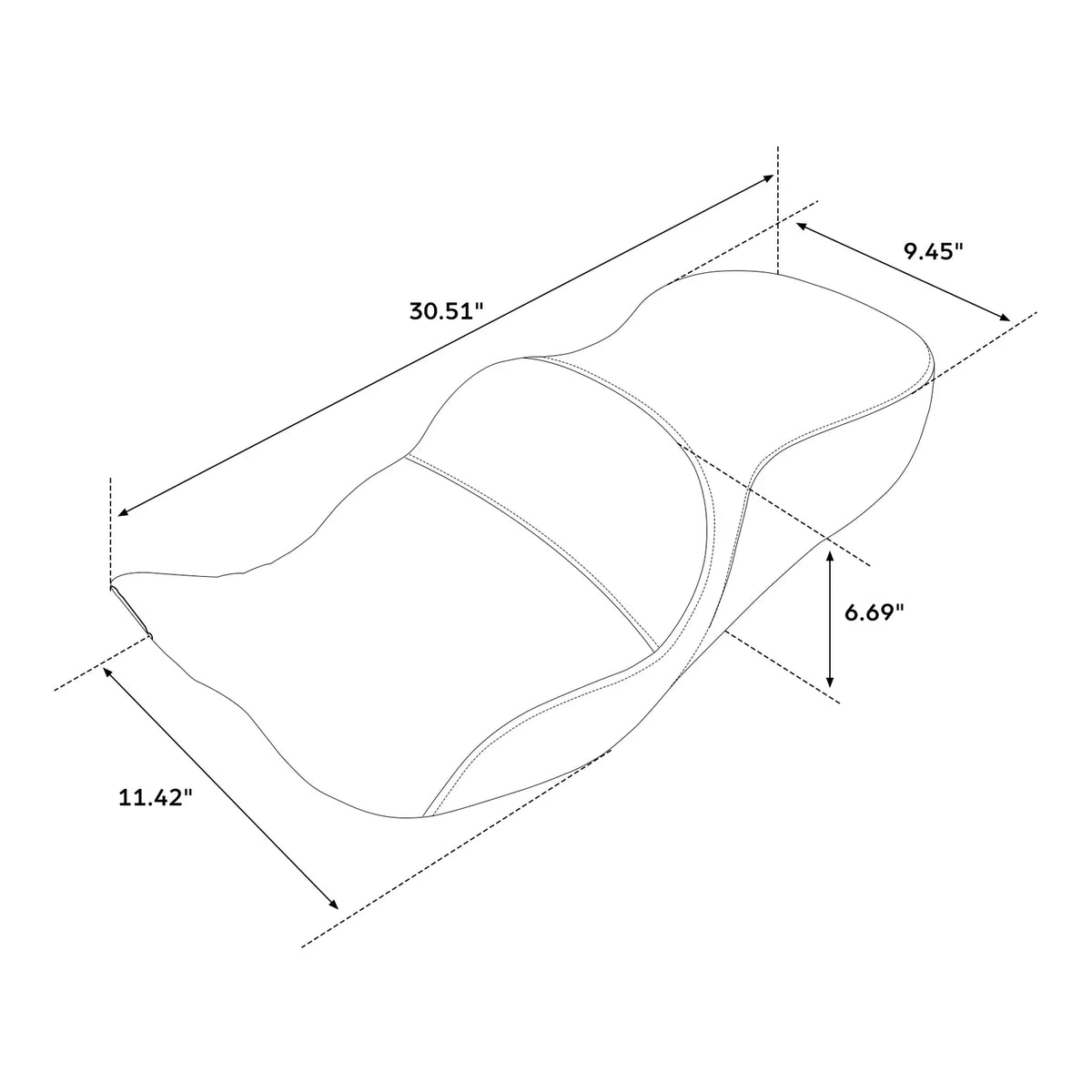 Passenger Seat for Harley Touring Road King Street Glide (2009–2023)