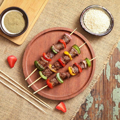 200 PCS Bamboo Skewers for Food Preparation (8 Inch)