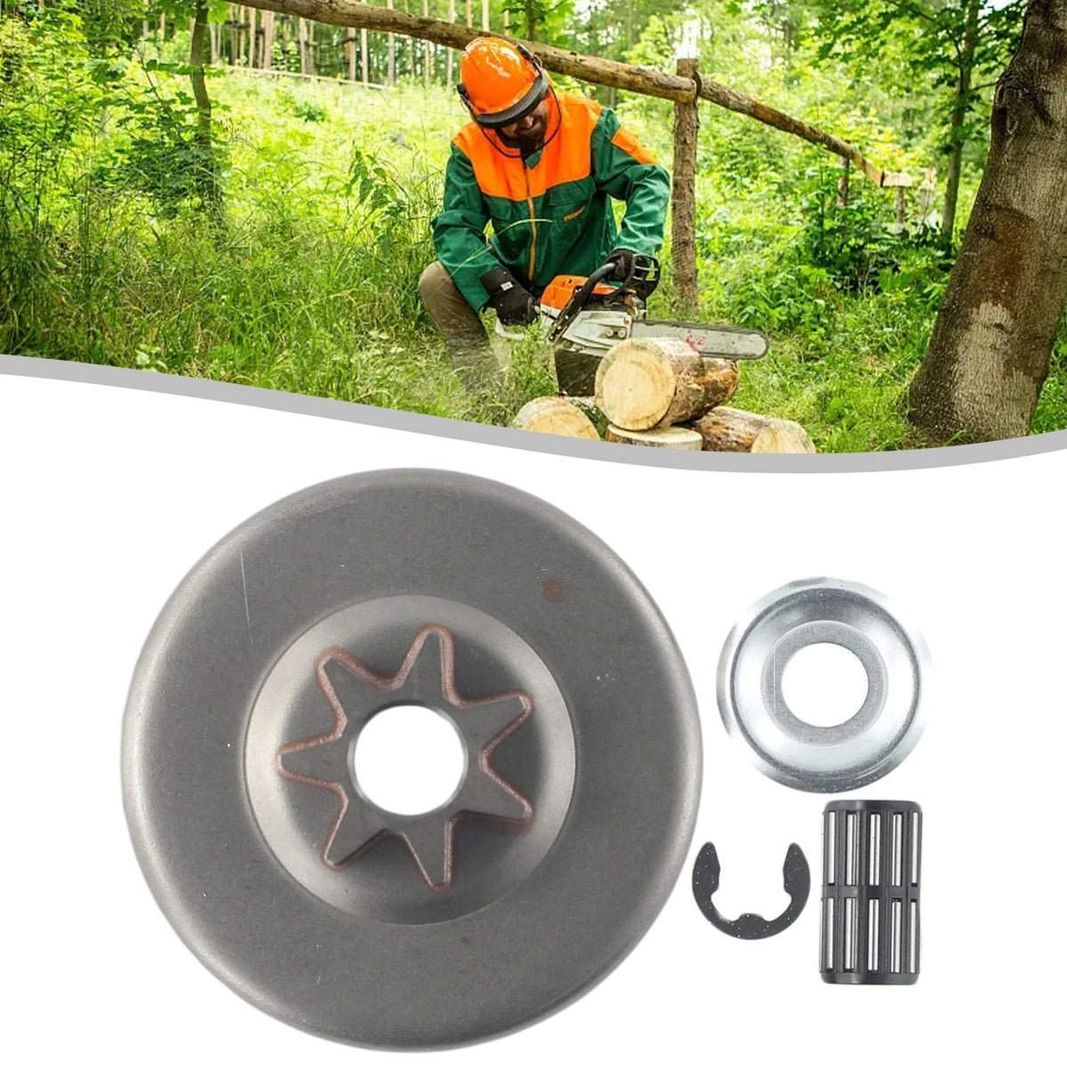 Clutch Drum Bearing Needle Washer Kit for Chainsaw (7T)