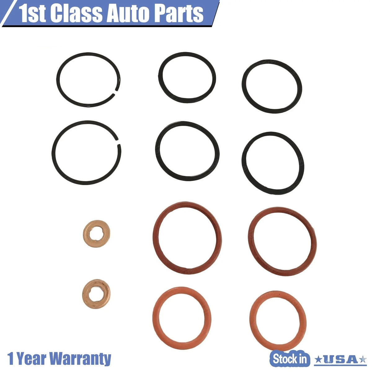 Set of 4 Fuel Injector O-Ring Kit for Ford F350 Super Duty (1999–2003)