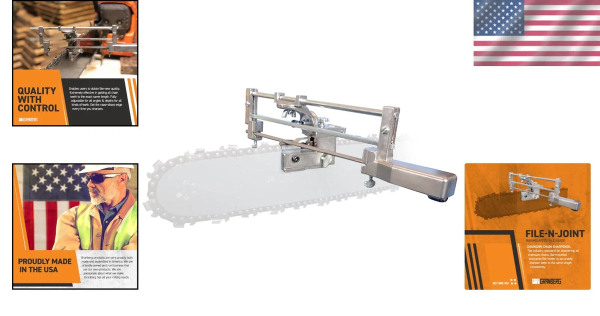 G106B Chainsaw Sharpener for Precision Sharpening (Bar-Mounted)