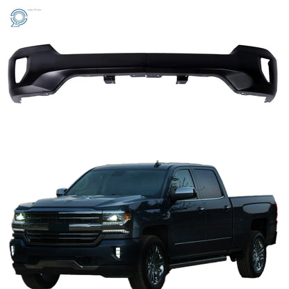 Front Bumper Face Bar with Fog Lamp Holes for Chevrolet Silverado 1500 (2016–2018)