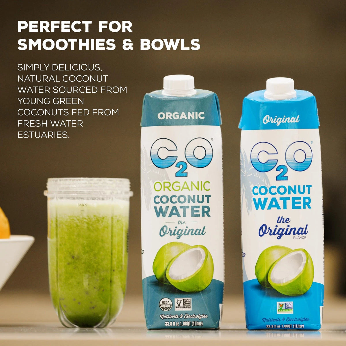 12 Pack Coconut Water for Original Flavor (16.9 Fl Oz)