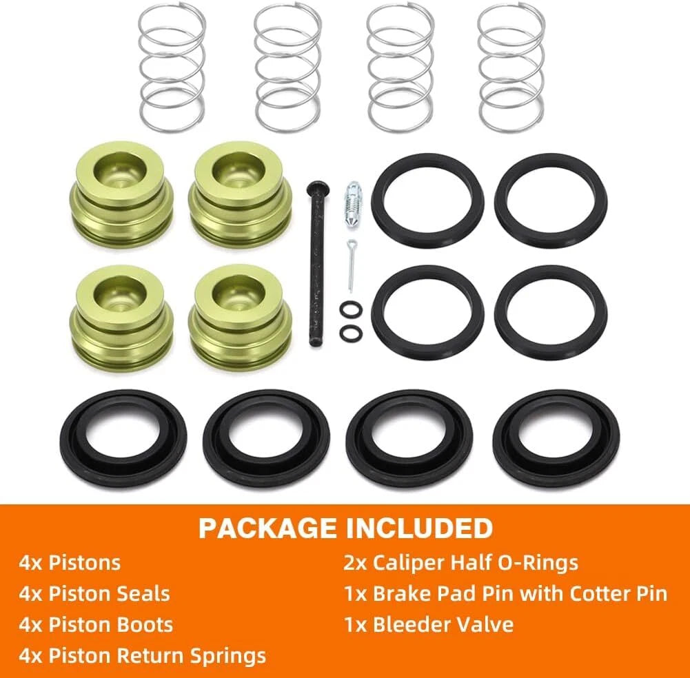 Set of 4 Piston Disc Brake Caliper Rebuild Kit for GM (5456008, 5455946)