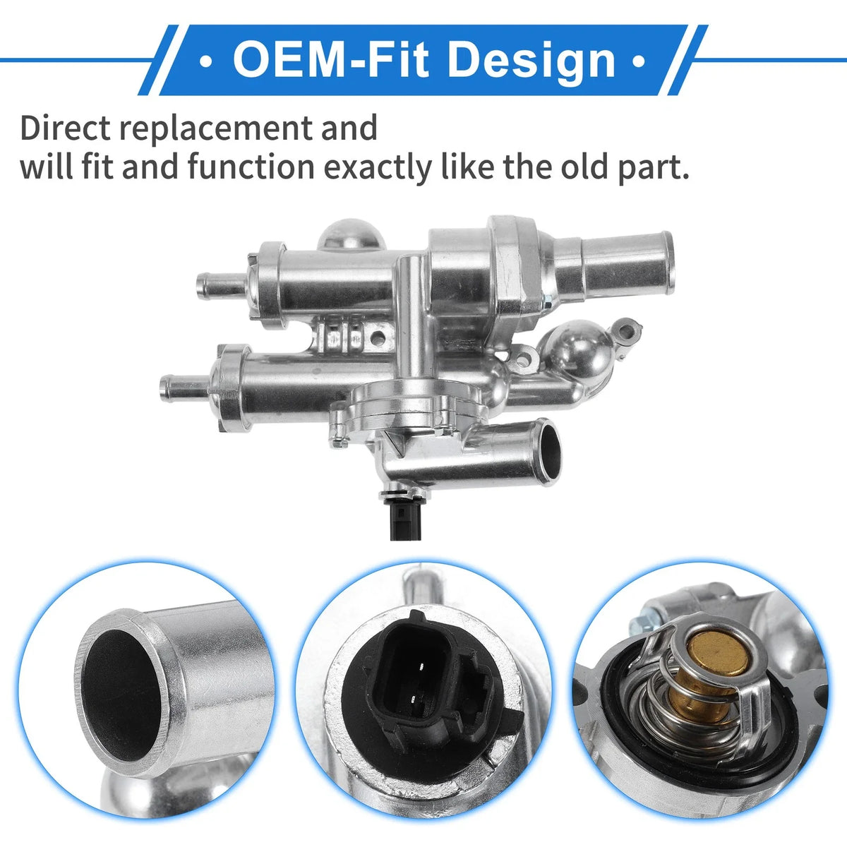 Upgraded Aluminum Thermostat Housing for Dodge Journey (2009–2020) 68003582AB