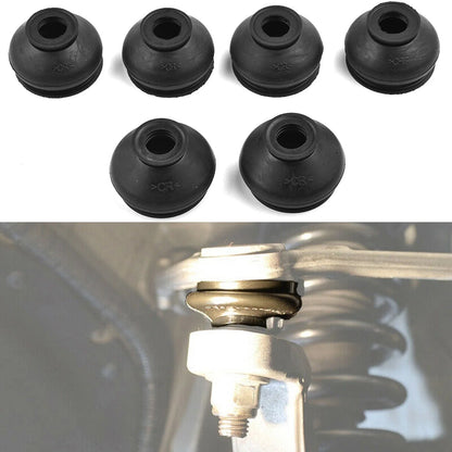 Set of 6 Rubber Tie Rod End Ball Joint Dust Boots - Universal