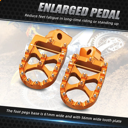 Billet Foot Pegs for KTM 200 250 300 450 500 530 XCW XCF-W (2006–2016)