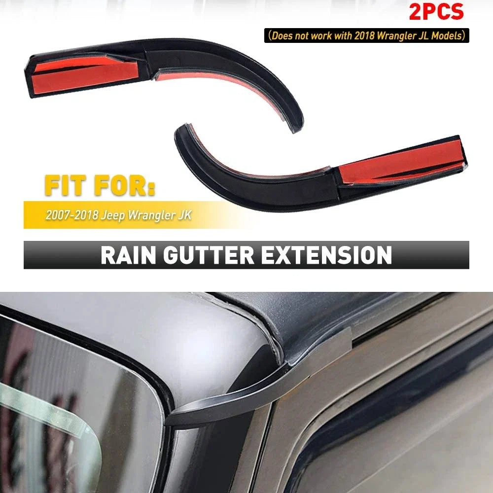 Water Rain Diverters for Jeep Wrangler JK (2007–2017)
