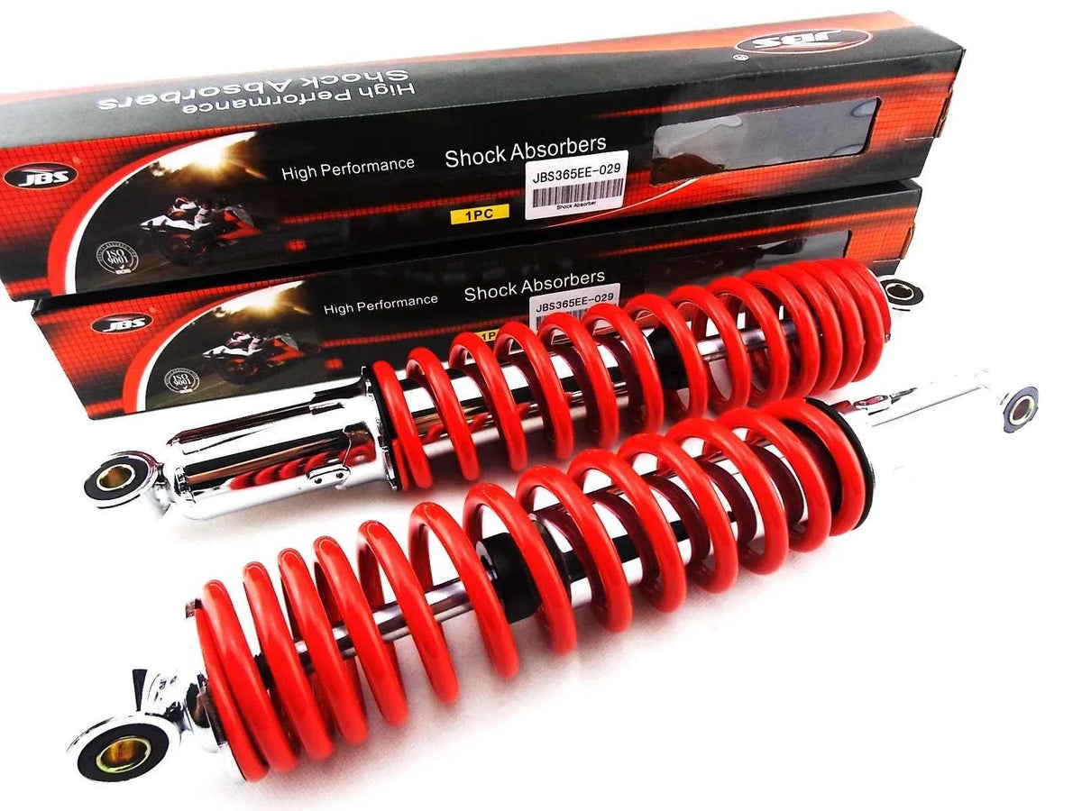 365mm JBS Red/Chrome Shock Absorbers for Honda XL350K