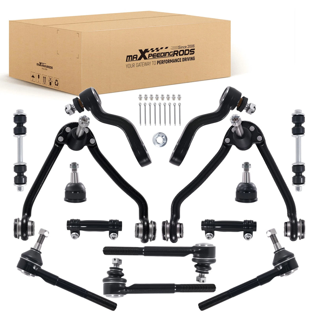 14pcs Front Upper Control Arm Kit for Chevy C2500, GMC C1500 Suburban (1993–1999)