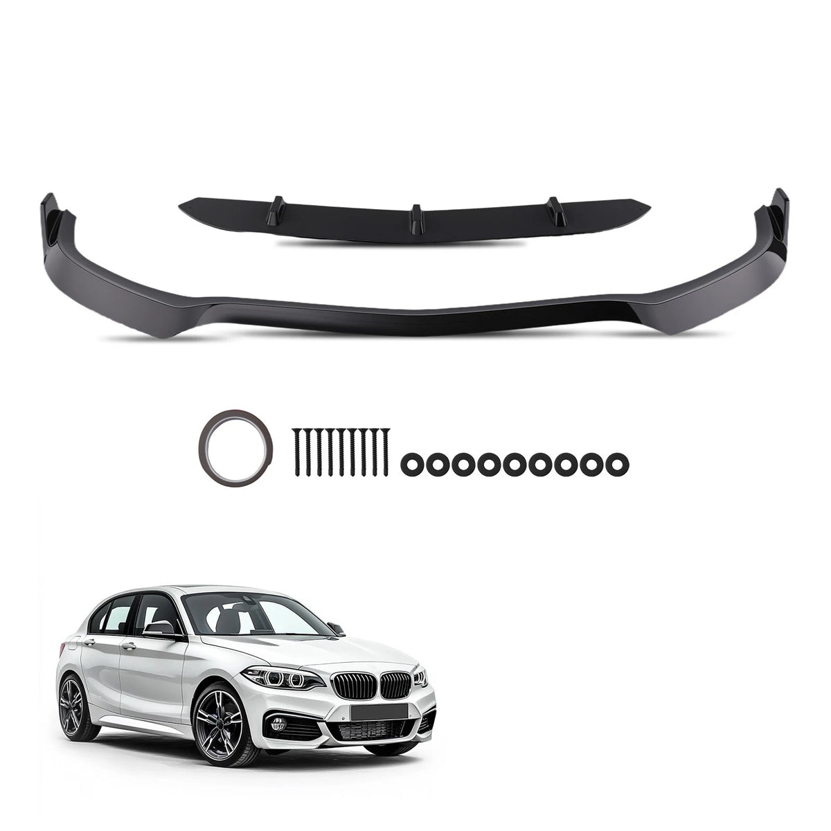 Front Aero Kit for Mercedes W205 C63 AMG S (2015–2021) CNB7F1 Black