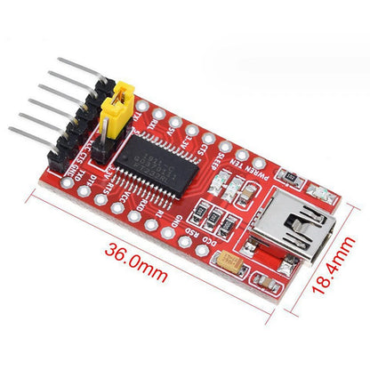 Set of 2 FT232RL USB to TTL Serial Adapter Module Mini Port