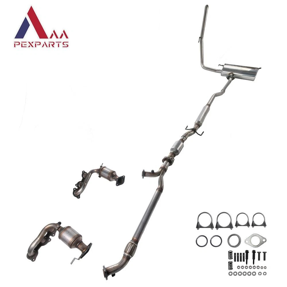 Complete Exhaust System for Toyota Sienna (2004–2006) 16392 16393 54614 16350 56166 53576 53575