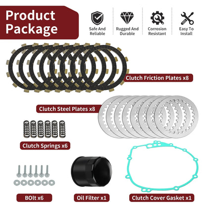 Complete Clutch Kit Heavy Duty Springs W/ Gasket for Yamaha YZF-R6 (2003–2005)
