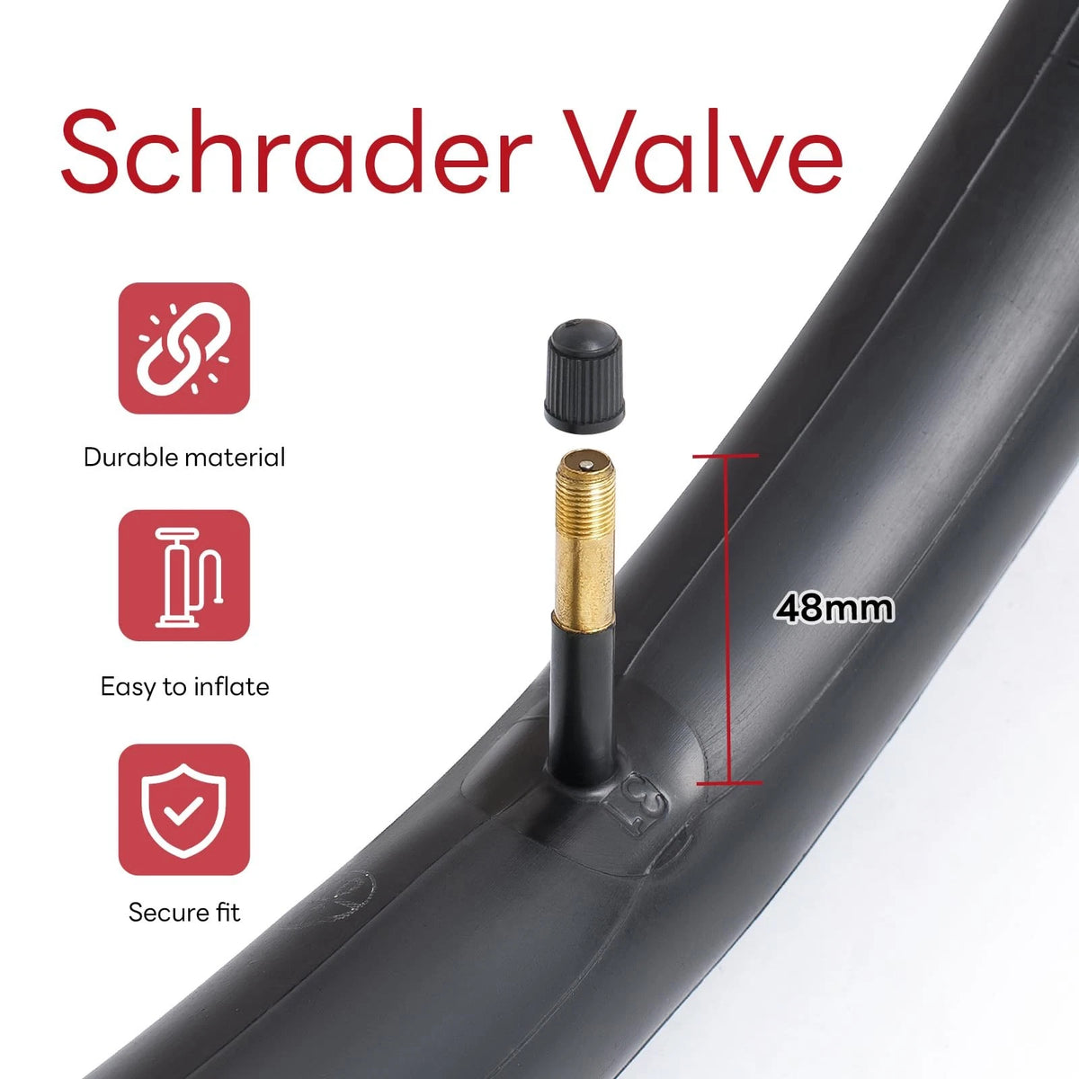 700x44C/45/46C/47C/48C/49C/50C AV48mm Bike Tube for 700C