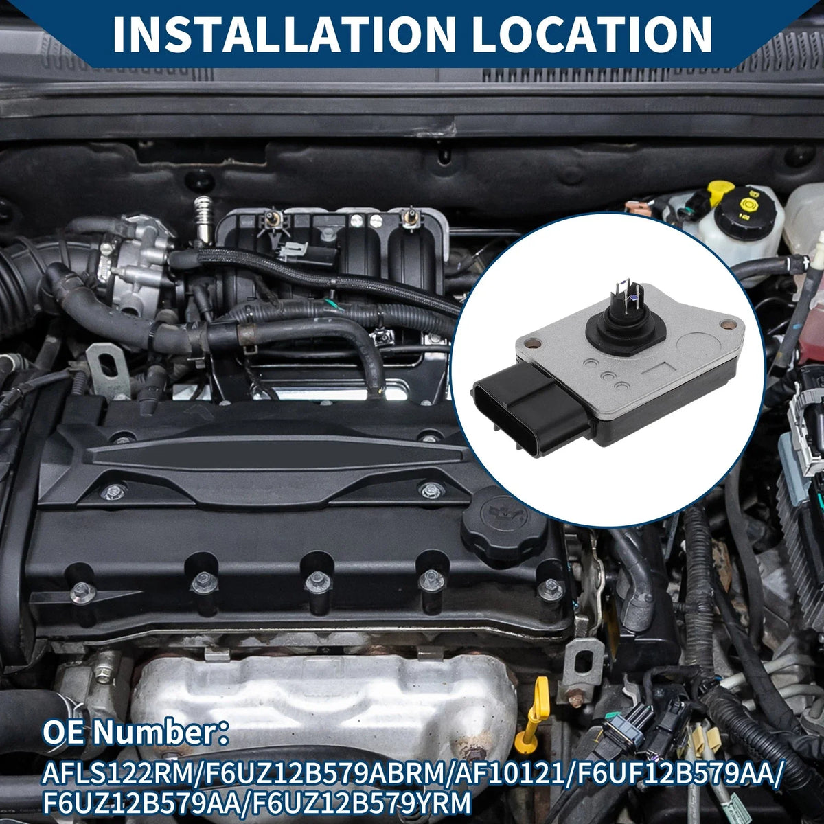 Mass Air Flow Sensor Meter No.AFLS122RM for Ford Mustang (1999–2001) V8 4.6L