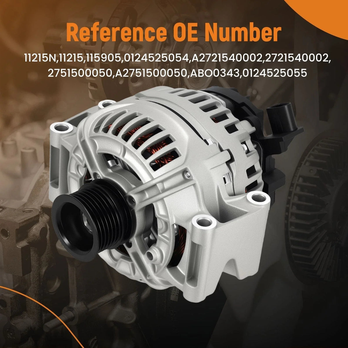 Alternator for Mercedes Benz SLK280 SLK300 SLK350 (2005–2011) 12V 150 Amp