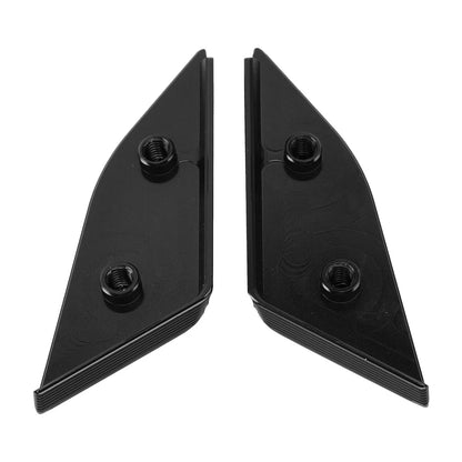 Billet Black Mirror Block Off Plates for Ducati Panigale V4/S/R V2 (2018–2024)