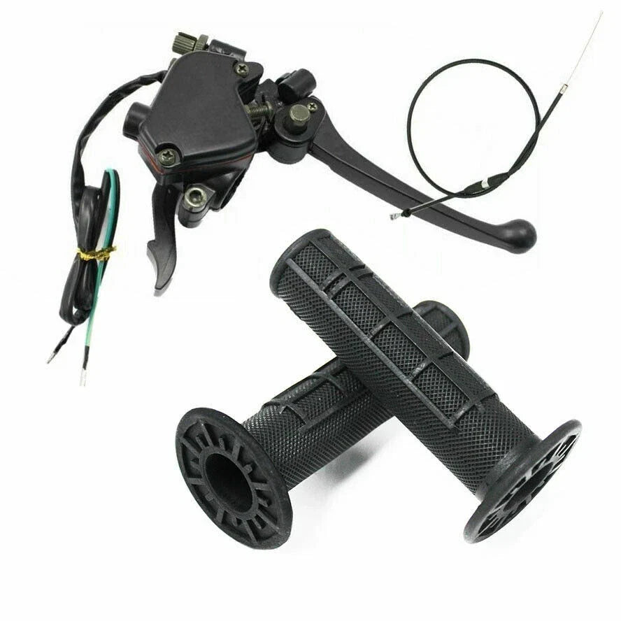 Throttle Cable Brake Lever Grips Set for 50cc 70cc 90cc 110cc 125cc ATV