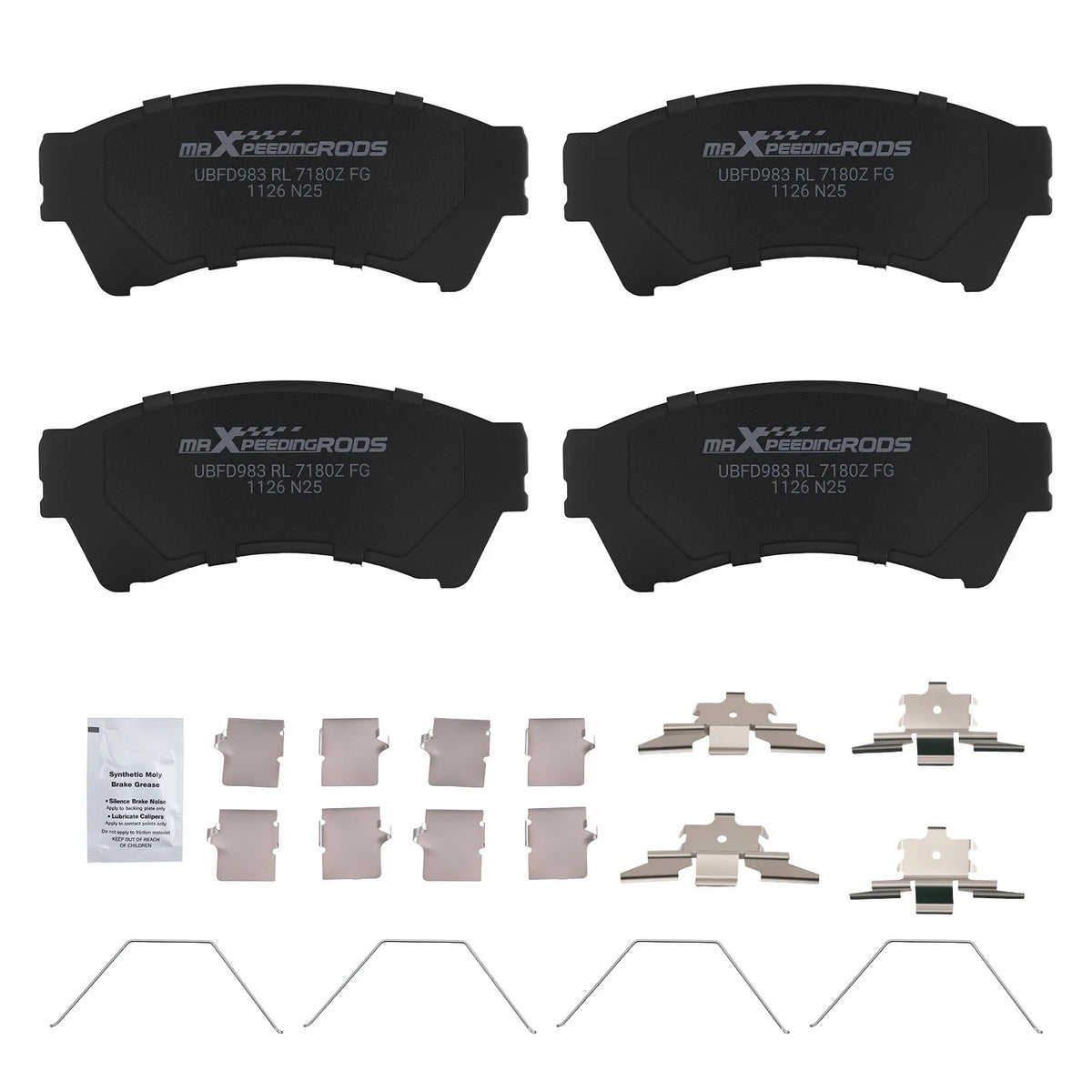 Rear Ceramic Brake Pads Kit for Ford Fusion, Lincoln MKZ (2006–2012)